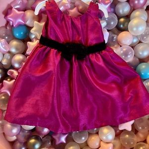 Hot Pink Dupioni Shantung Gymboree Baby Dress 6-12months